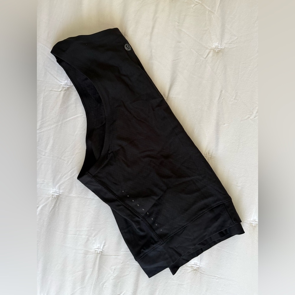 Lululemon Black SenseKnit Running Tank Top Size 12